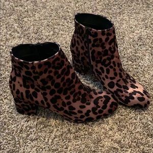 Leopard booties